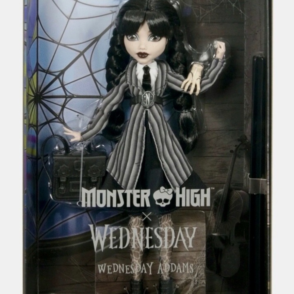 Monster High Wednesday Addams Doll Mattel Collector Edition NIB - Picture 6 of 13